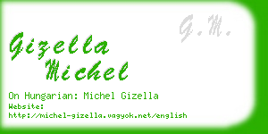 gizella michel business card